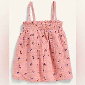 Old Navy Sleeveless Smocked Floral Top for Toddler  2T